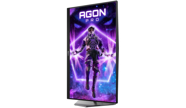 TFT 24.1" AOC AG246FK6, Ultra-Fast TN eSports, 610Hz, 2xHDMI, DP, USB-hub, HAS, Pivot, чорно-сірий