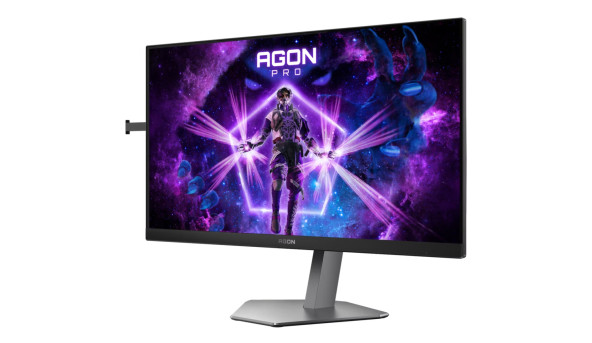 TFT 24.1" AOC AG246FK6, Ultra-Fast TN eSports, 610Hz, 2xHDMI, DP, USB-hub, HAS, Pivot, чорно-сірий
