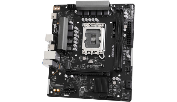 AsRock H810M-H (1851/H810, 2*DDR5, PCIex16, HDMI, 4xSATA, M.2, Glan, 7.1ch, mATX)