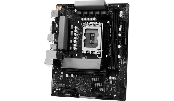 AsRock H810M-X (1851/H810, 2*DDR5, PCIex16, HDMI/DP/VGA, 4xSATA, M.2, 2.5Glan, 7.1ch, mATX)