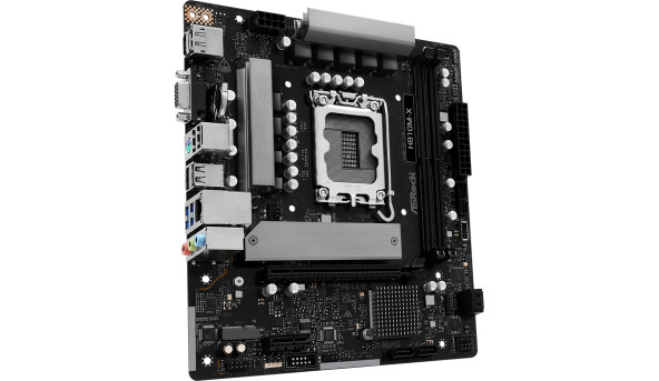 AsRock H810M-X (1851/H810, 2*DDR5, PCIex16, HDMI/DP/VGA, 4xSATA, M.2, 2.5Glan, 7.1ch, mATX)