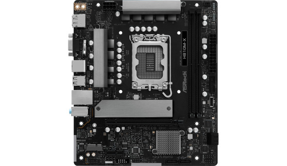 AsRock H810M-X (1851/H810, 2*DDR5, PCIex16, HDMI/DP/VGA, 4xSATA, M.2, 2.5Glan, 7.1ch, mATX)