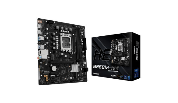 AsRock B860M-H2 (1851/B860, 2*DDR5, PCIex16, 2xHDMI, 4xSATA, 2xM.2, Glan, 7.1ch, mATX)