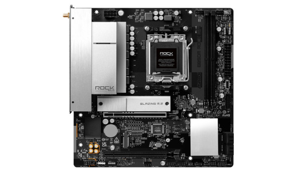 ASRock B850M ROCK WIFI (AM5/B850, 2*DDR5, PCIex16, HDMI/DP, 4xSATAIII,2xM.2, 2.5GLan, mATX)