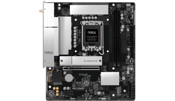 AsRock B860M ROCK WIFI (1851/B860, 2*DDR5, 2*PCIex16, HDMI/DP, 4xSATA, 2xM.2, 2.5Glan, 7.1ch, mATX)