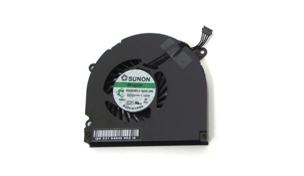 Вентилятор для ноутбука Apple Macbook Pro 15" A1286, A1281, A1282, 5V 0.45A 4-pin MG62090V1-Q020-S99 Б/У