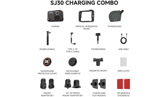 Екшн-камера SJCAM SJ30 Charging Combo