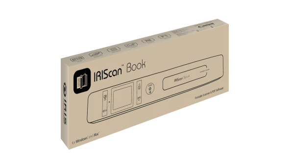 Сканер A4 Canon IRIScan Book 7 (1050dpi, USB, microSD, 15стор/хв, портативний, білий)