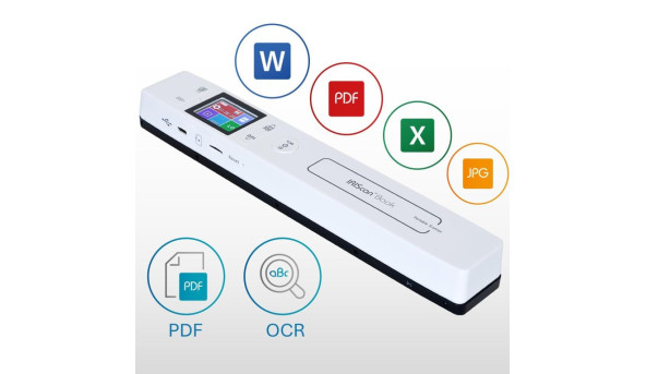 Сканер A4 Canon IRIScan Book 7 Dyslexic (1050dpi, USB, microSD, 15стор/хв, портативний, білий)