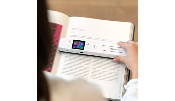 Сканер A4 Canon IRIScan Book 7 Dyslexic (1050dpi, USB, microSD, 15стор/хв, портативний, білий)
