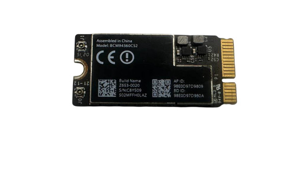 Wi-Fi-модуль для ноутбука MacBook Air 13" A1465 BCM94360CS2 Б/В