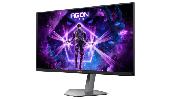 TFT 27" AOC AGON PRO AG276QKD2, QD-OLED, 500Hz, 0,03ms, 2xHDMI, DP, USB-hub, HAS, Pivot, чоро-сірий