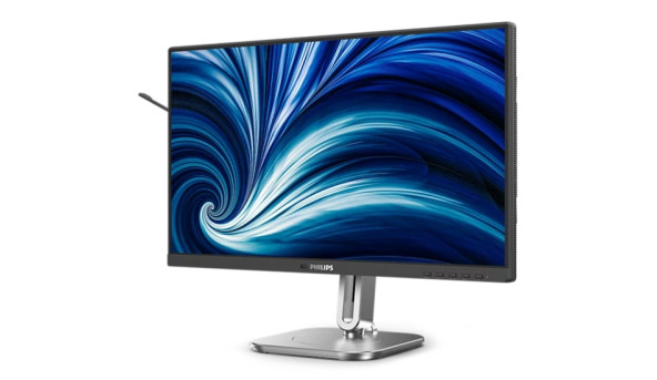 TFT 23.8" Philips 24B2N4200, IPS, 120Гц, VGA, HDMI, DP, USB-hub, HAS, Pivot, кол, чорно-сріблястий