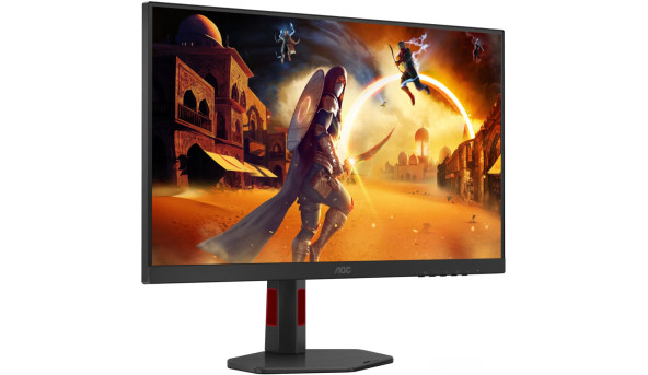 TFT 27" AOC 27G4ZR, Fast IPS, 260Hz, 0,3ms, 2xHDMI, DP, HAS, Pivot, чорно-червоний