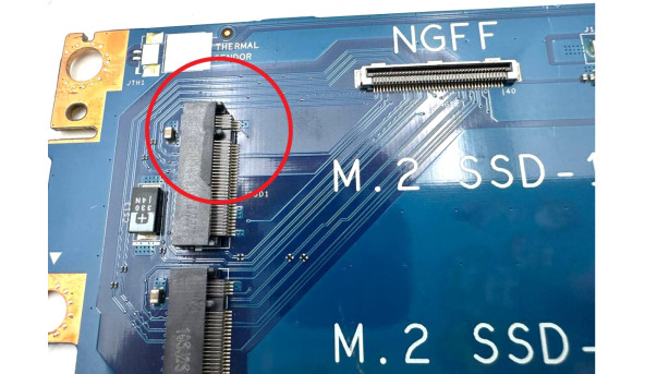 Дополнительная плата NGFF 2280 M.2 SSD 40pin к ноутбуку Dell Alienware 13 R2 LS-C902P 0F7PCY Б/У