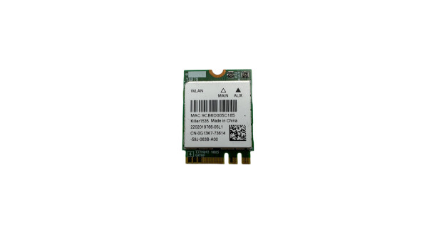 Wi-Fi + BT-модуль M.2 Dell Alienware 13 R2 AC Wireless AC1535 (CN-0G13K7) 802.11 b, g, n, ac 867 Мбіт/с 2,4 ГГц/5 ГГц Б/В
