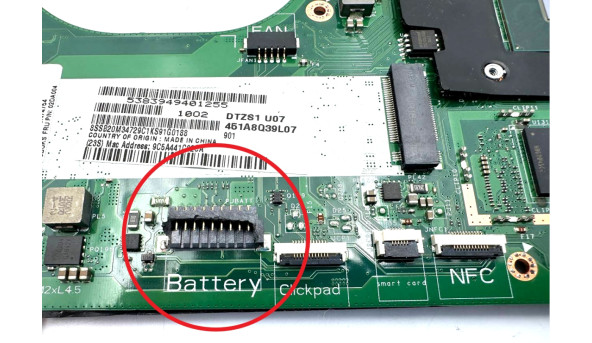 Материнська плата до ноутбука Lenovo ThinkPad X380 Yoga DTZS1 LA-F421P i5-8250U SR3LA Б/В