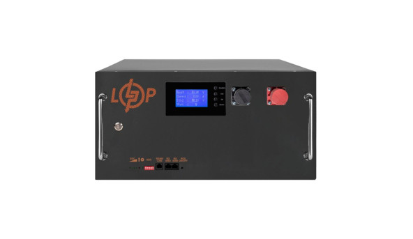 Акумулятор LP LiFePO4 51,2V-150 Ah (7680 Wh) (BMS SP 150A/100 А) RM RS485/CAN LCD BL