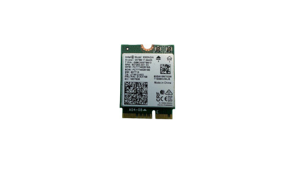 WiFi+Bluetooth  к ноутбуку HP ProBook 450 G6  Intel 9560NGW  M.2 2230 (Key E) 802.11a/b/g/n/ac  2.4 ГГц - 5 ГГц  01AX768 Б/У