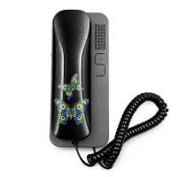 Трубка для домофона  Cyfral SMART-U (Butterfly) глянцева, чорно-сіра