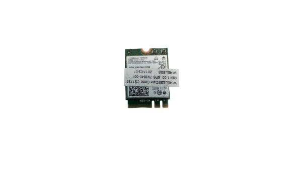 Wi-Fi + Bluetooth модуль M.2 r к ноутбуку  HP EliteBook 820 G3  2.4 ГГц и 5 ГГц. 867 Мбит 802.11a/b/g/n/ac Bluetooth 4.0/4.2 7265NGW Б/У