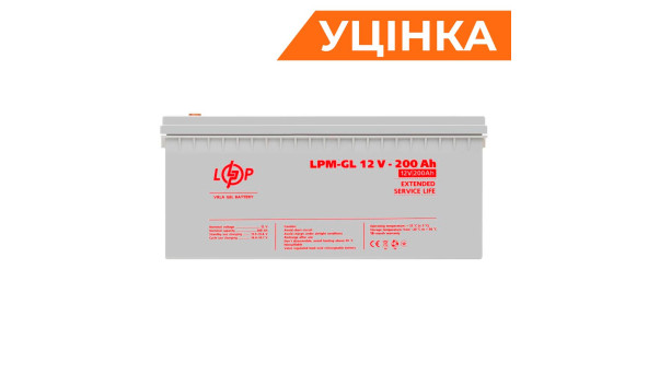 Аккумулятор гелевый LPM-GL 12V - 200 Ah