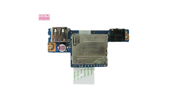 Додаткова плата, роз'єми USB, Audio, Card Reader, для ноутбука, Lenovo IdeaPad G50, 15.6", 45508812051, Б/В, Пошкоджений аудіороз'єм