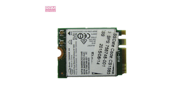 Адаптер Wireless Bluetooth Card, знятий з ноутбука, HP EliteBook 840 G1, 14.0", 756748-001, Б/В, В хорошому стані, без пошкоджень