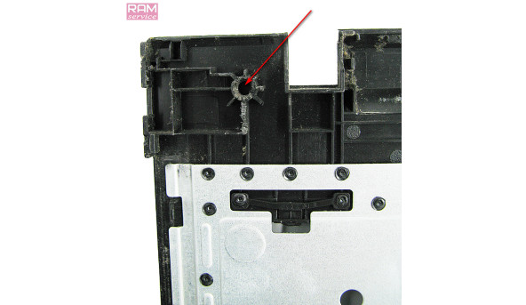 Середня частина корпуса, для ноутбука, Lenovo G50-30, 15.6", AP0TH000400, Б/В, Є подряпини та потертості, Є пошкодження кріплень (фото)