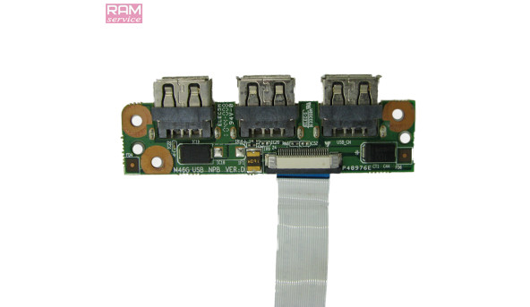 Додаткова плата, роз'єми USB, 3 шт, для ноутбука, OKey, 510104602306, Б/В, В хорошому стані, без пошкоджень - 69200
