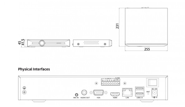 TC-R3120 Spec: I/B/K NVR 20 каналов - 80136